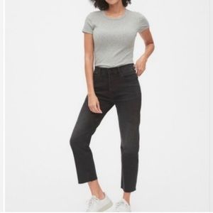 Gap cheeky high rise straight jeans